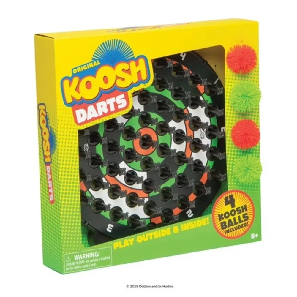 Koosh Darts Dartboard Toy For Kids Interactive Indoor & Outdoor Game Ages 6+ NEW